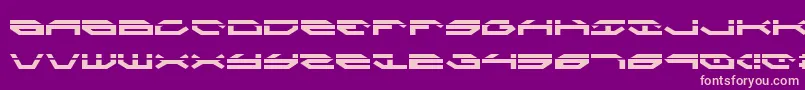 TaskforceLaser Font – Pink Fonts on Purple Background