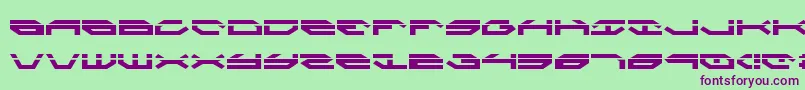 TaskforceLaser Font – Purple Fonts on Green Background