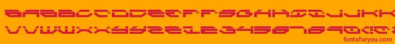 TaskforceLaser Font – Red Fonts on Orange Background