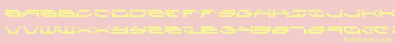 TaskforceLaser Font – Yellow Fonts on Pink Background