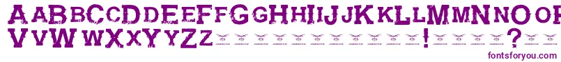 GunfighteracademyRegular Font – Purple Fonts on White Background