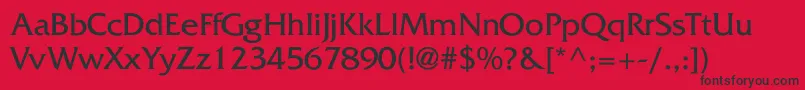 Whitethorning Font – Black Fonts on Red Background