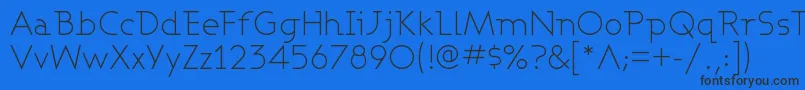 Ashbl Font – Black Fonts on Blue Background