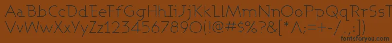 Ashbl Font – Black Fonts on Brown Background