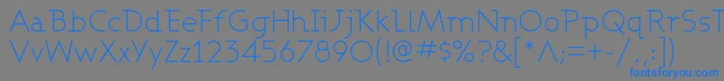 Ashbl Font – Blue Fonts on Gray Background