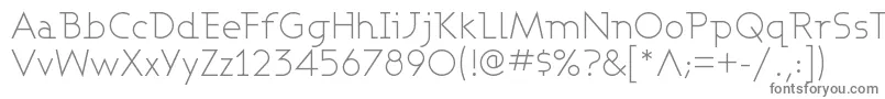 Ashbl-fontti – harmaat kirjasimet valkoisella taustalla