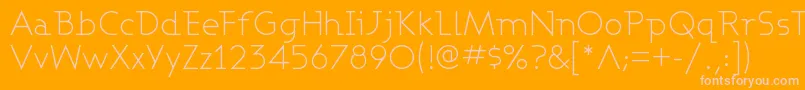 Ashbl-Schriftart – Rosa Schriften auf orangefarbenem Hintergrund