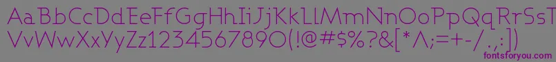 Ashbl Font – Purple Fonts on Gray Background