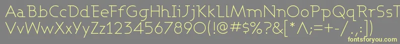 Ashbl Font – Yellow Fonts on Gray Background