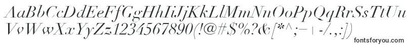 LinotypeDidotLtItalic-Schriftart – Katalog