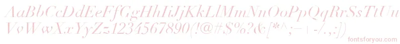 More about LinotypeDidotLtItalic Font LinotypeDidotLtItalic Font – Pink Fonts on White Background