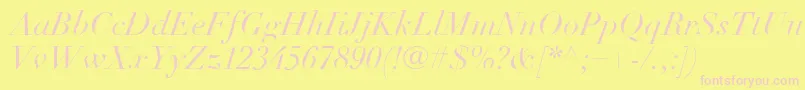Más sobre la fuente LinotypeDidotLtItalic fuente LinotypeDidotLtItalic – Fuentes Rosadas Sobre Fondo Amarillo