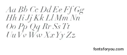 Überblick über die Schriftart LinotypeDidotLtItalic