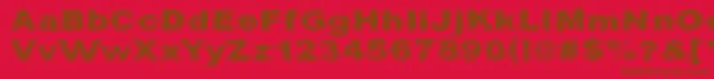 Pintavare Font – Brown Fonts on Red Background