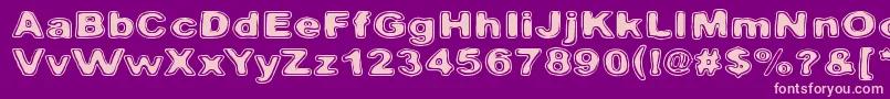 Pintavare Font – Pink Fonts on Purple Background