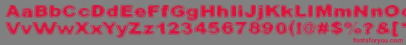 Pintavare Font – Red Fonts on Gray Background
