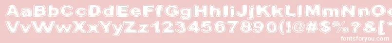 Pintavare Font – White Fonts on Pink Background