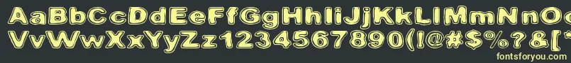 Pintavare Font – Yellow Fonts on Black Background
