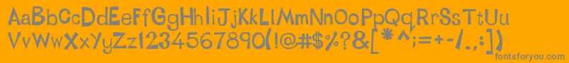 LinotypetapesideBold Font – Gray Fonts on Orange Background