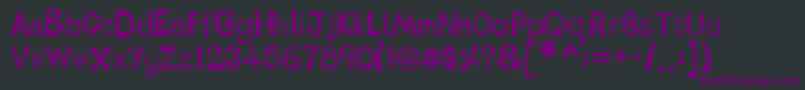 LinotypetapesideBold Font – Purple Fonts on Black Background