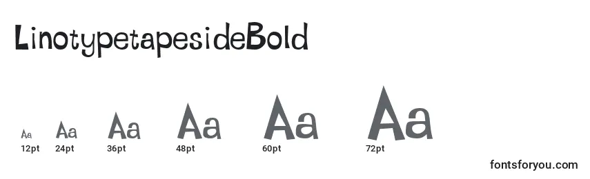 LinotypetapesideBold Font Sizes