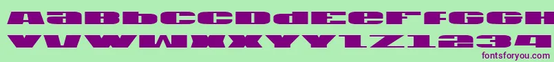 U.S.A Font – Purple Fonts on Green Background