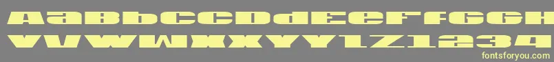 U.S.A Font – Yellow Fonts on Gray Background