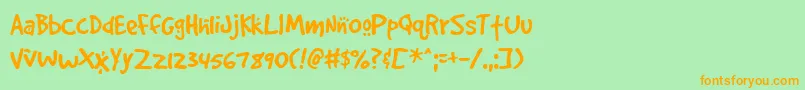 More about Gooddog Cool Font Gooddog Cool Font – Orange Fonts on Green Background