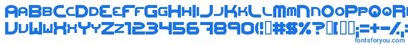 Шрифт Oneweb – синие шрифты на белом фоне