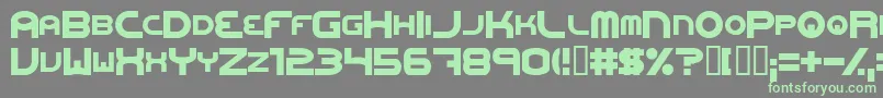 Шрифт Oneweb – зелёные шрифты на сером фоне