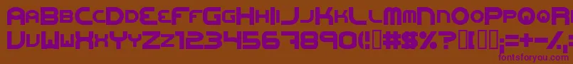 Oneweb-fontti – violetit fontit ruskealla taustalla
