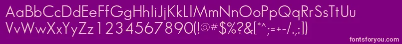 Sansserifbookflf Font – Pink Fonts on Purple Background