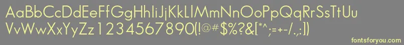 Sansserifbookflf Font – Yellow Fonts on Gray Background