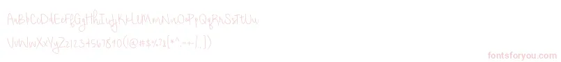 BmdShorthaltThin-Schriftart – Rosa Schriften