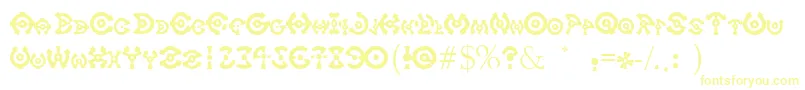 Подробнее о шрифте OnTarget Шрифт OnTarget – жёлтые шрифты