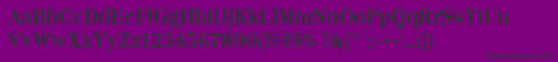 AmphioncondensedextraboldRegular Font – Black Fonts on Purple Background