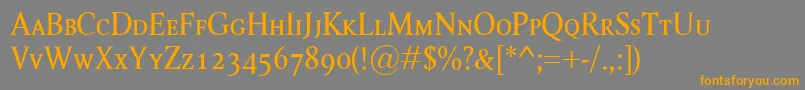 RagnarSc Font – Orange Fonts on Gray Background