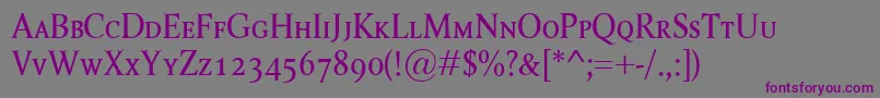 RagnarSc Font – Purple Fonts on Gray Background