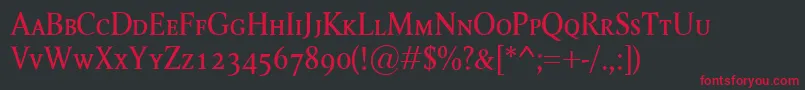 RagnarSc Font – Red Fonts on Black Background