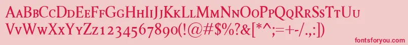 RagnarSc Font – Red Fonts on Pink Background