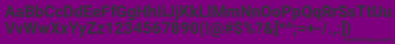 フォントRoboto-Bold – 紫の背景に黒い文字