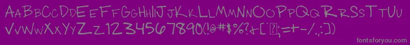 Más sobre la fuente 003 Engineer s Hand fuente 003 Engineer s Hand – Fuentes Grises Sobre Fondo Morado