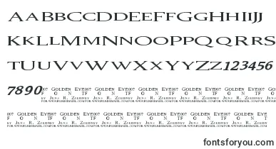 007 GoldenEye font – Fonts In Alphabetical Order