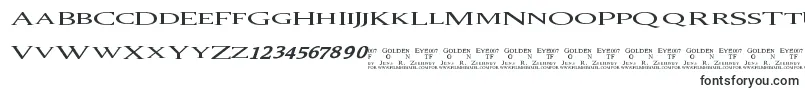 007 GoldenEye-fontti – Fontit aakkosjärjestyksessä