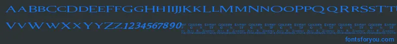 Police 007 GoldenEye – polices bleues sur fond noir