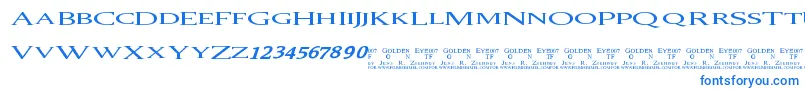 007 GoldenEye Font – Blue Fonts