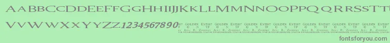 007 GoldenEye Font – Gray Fonts on Green Background