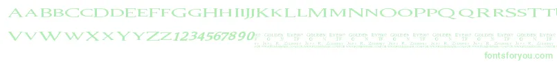 007 GoldenEye Font – Green Fonts