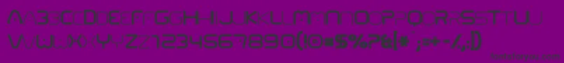 01 Digitall Font – Black Fonts on Purple Background
