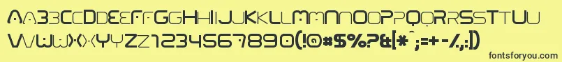 01 Digitall Font – Black Fonts on Yellow Background